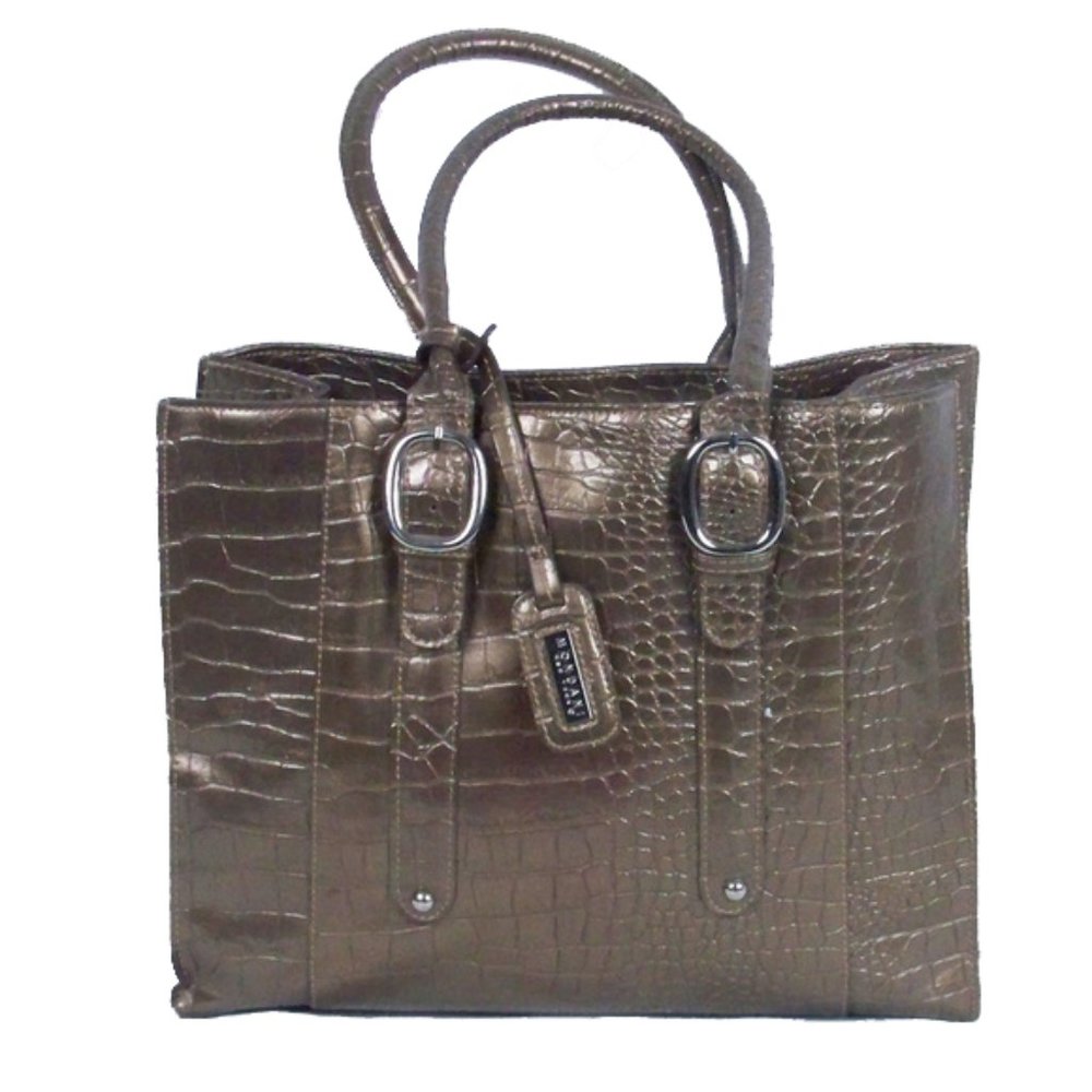 Mondani New York - Faux Croc Bag - Bronze